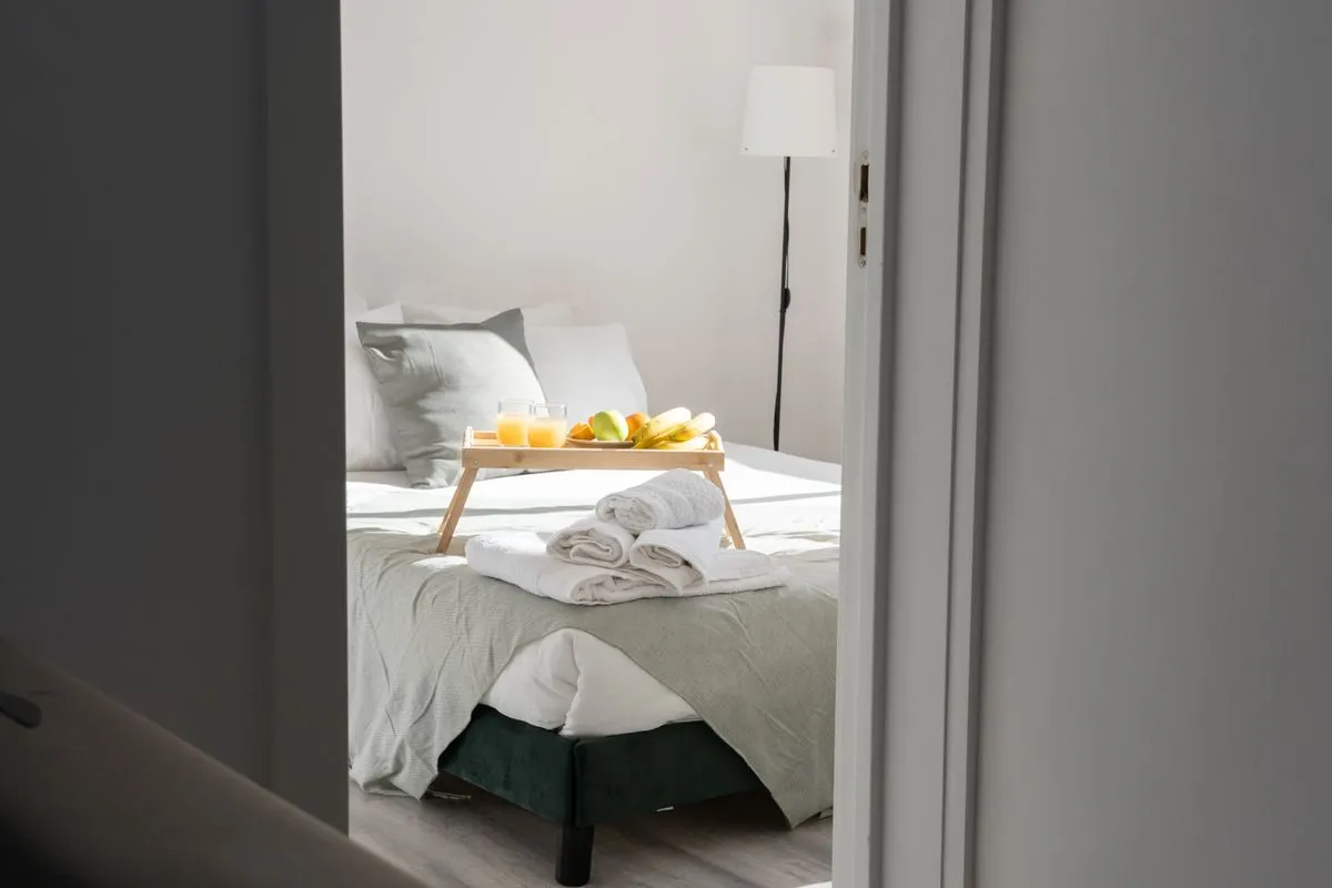 Continental breakfast served at a boutique bed and breakfast